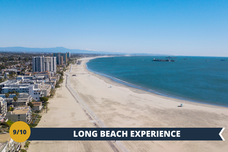 Se amate il  mare e il sole della California non potrete perdere Long Beach, luogo simbolo della Greater Los Angeles Area! Famosa per le sue lunghissime spiagge di sabbia e il suo inconfondibile profilo, vi farà vivere momenti divertenti insieme ai vostri nuovi amici!