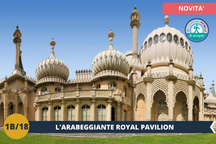 Per concluderla giornata, faremo visita al Royal Pavilion (ingresso incluso) per ammirare il suo stile orientale.
