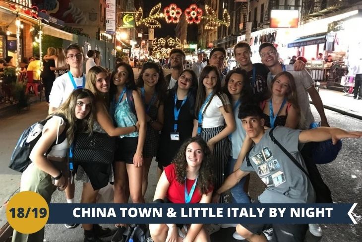 NEW YORK BY NIGHT: passeggiata lungo i quartieri di CHINA TOWN e LITTLE ITALY