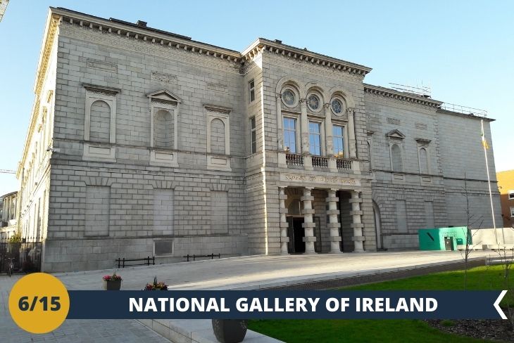 Visiterete la NATIONAL GALLERY OF IRELAND, il museo più importante d’Irlanda la cui collezione annovera veri capolavori d ’arte irlandese ed europea, come ad esempio un preziosissimo quadro del CARAVAGGIO! (escursione di mezza giornata)