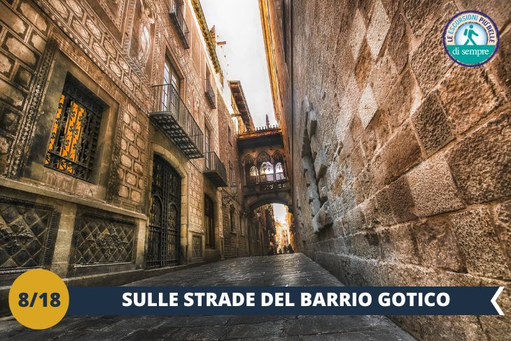 Barrio Gotico. Preparati a perderti in questo dedalo di piccole strade in cui puoi ammirare la parte più antica di Barcellona. (escursione di mezza giornata)