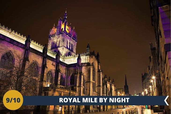 EDINBURGH BY NIGHT Un fantastica serata al centro di Edimburgo per non perdersi tutto quello che questa fantastica città ha da offrire! Ammirerete il famoso Royal Mile al tramonto per un indimenticabile scenario che vi rimarrà per sempre nel cuore.