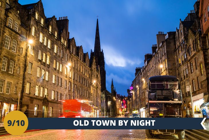 EDINBURGH BY NIGHT Una magnifica serata tra le strade di Edimburgo, per godersi la città al 100%! Potrete ammirare il centro della città sotto luci diverse e vivere la magica atmosfera notturna!