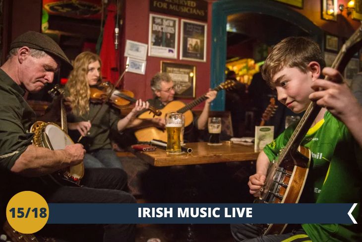 DUBLINO BY NIGHT: Trascorrerete una tipica serata irlandese, in uno dei molti pub caratterizzati da musica live, per un’esperienza indimenticabile!