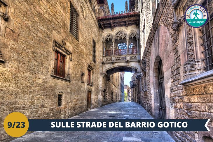 Il Barrio Gotico di Barcellona (o Barri Gòtic in catalano) è un quartiere ricco di fascino, un groviglio di strette stradine e piazzette medievali fra le quali si trovano alcune delle attrazioni più importanti di tutta Barcellona. Un vero e proprio museo a cielo aperto. (escursione di mezza giornata)