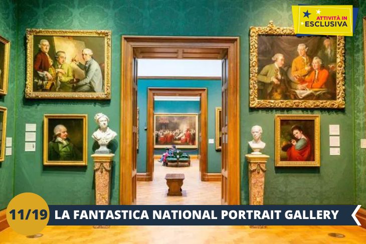 Visita alla National Portrait Gallery: la Galleria possiede la più vasta collezione di ritratti al mondo. Al suo interno oltre 215.000 opere, 150.000 delle quali illustrate dal XVI secolo ai giorni nostri. (Escursione di mezza giornata)