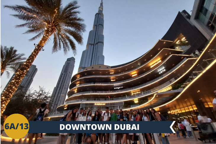 Un fantastico pomeriggio al DUBAI MALL, il centro commerciale più grande al mondo dedicato allo shopping e al divertimento. Pensate che si trova proprio accanto all’edificio più alto del mondo, il Burj Khalifa, con la possibilità di acquistare in loco il biglietto per salire sul grattacielo più alto del mondo! ( escursione di mezza giornata)
