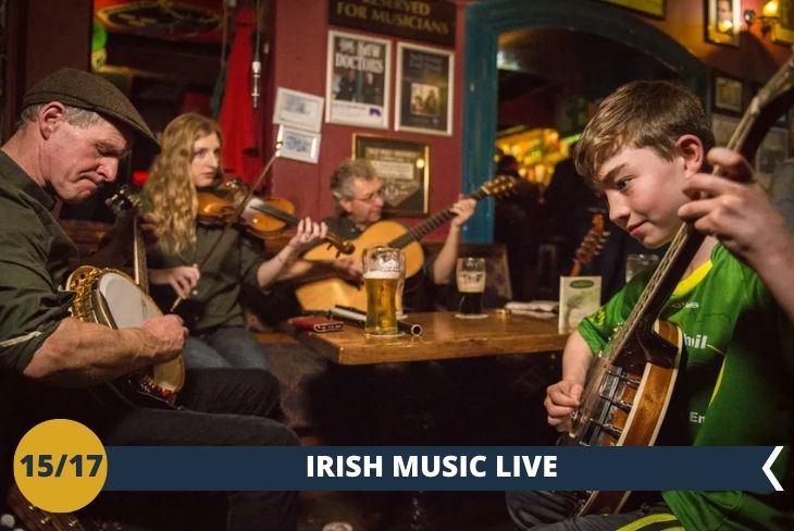 DUBLINO BY NIGHT: Trascorrerete una tipica serata irlandese, in uno dei molti pub caratterizzati da musica live, per un’esperienza indimenticabile!