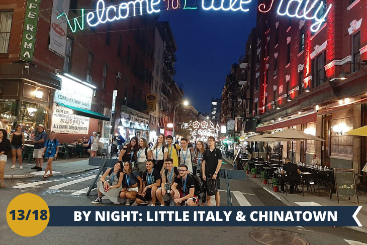 BY NIGHT: Passeggiata serale alla scoperta dei quartieri Little Italy e China Town.