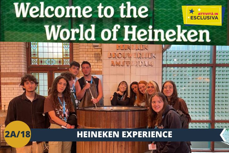 ESCURSIONE DI INTERA GIORNATA: La nostra giornata inizierà con l’esclusiva HEINEKEN EXPERIENCE (INGRESSO INCLUSO), un museo interattivo che celebra la popolarissima birra dalla bottiglia verde. Apprenderemo tutto sull'eredità di Heineken e il processo di produzione della birra. Preparatevi ad un’entusiasmante esperienza che coinvolgerà tutti i vostri sensi!